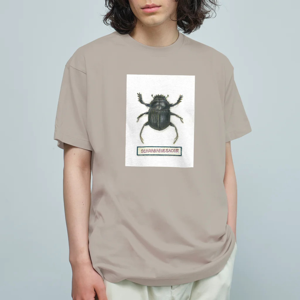 ぎぼん舎のフンコロガシ【スカラベ・サクレ】 Organic Cotton T-Shirt