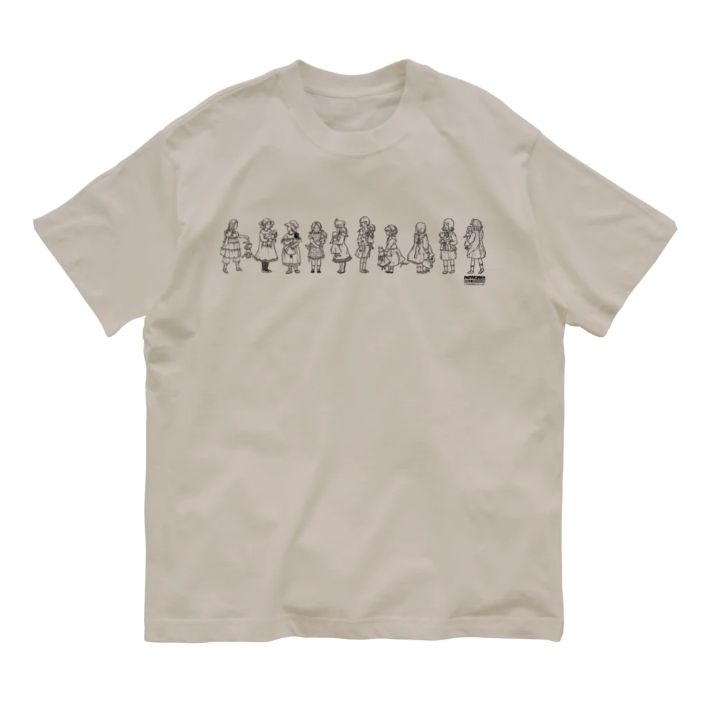 PetWORKs SUZURI Shopのお人形と少女 Organic Cotton T-Shirt