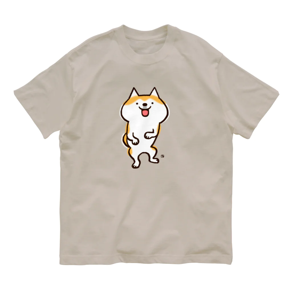 中原じゅん子グッズ店のわくわく柴ちん オーガニックコットンTシャツ