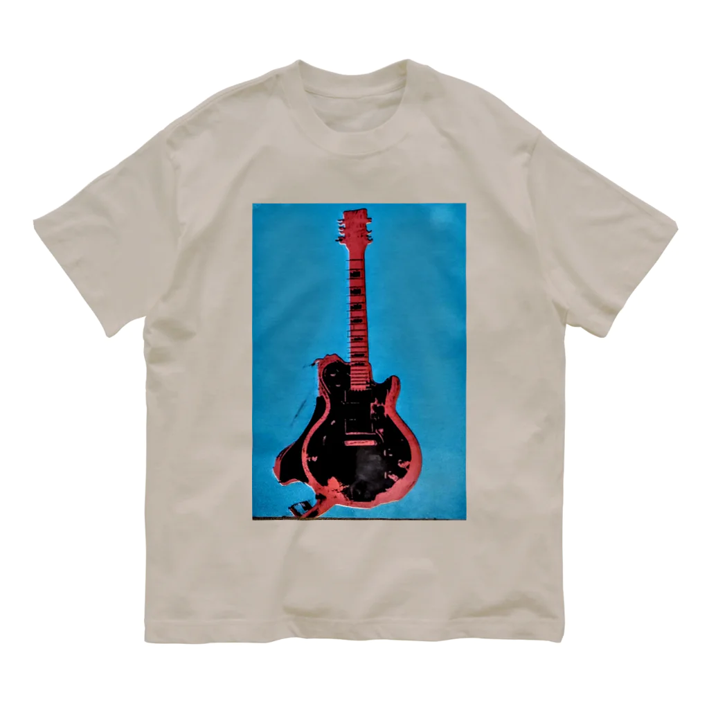 Rock★Star Guitar School 公式Goodsのアンディ・ギター・ウォーホール Organic Cotton T-Shirt