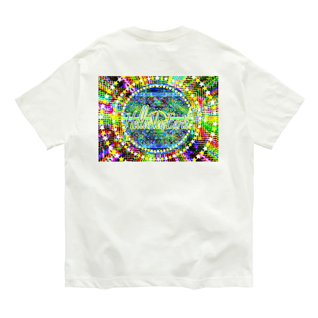 ✨🌈✨ユラクラカン🇯🇵 ✨🌈✨の🥂ハローニューアース🌎 Organic Cotton T-Shirt