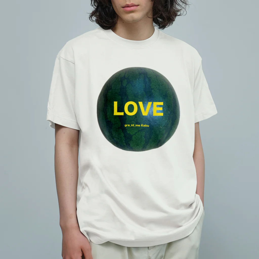 gra_nt_me(グラントミー）のスイカLOVE オーガニックコットンTシャツ