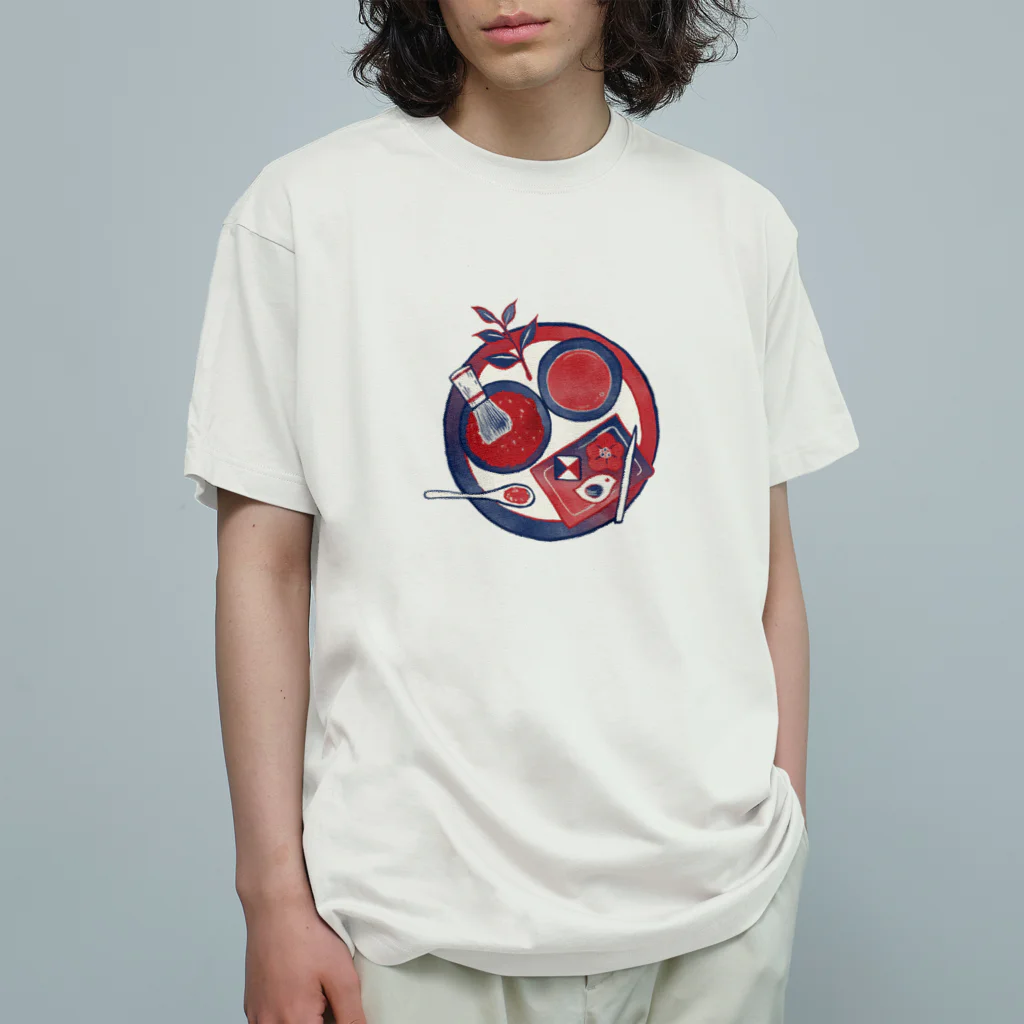 IZANAMI by Akane Yabushitaの 【日本レトロ#28】茶道 Organic Cotton T-Shirt