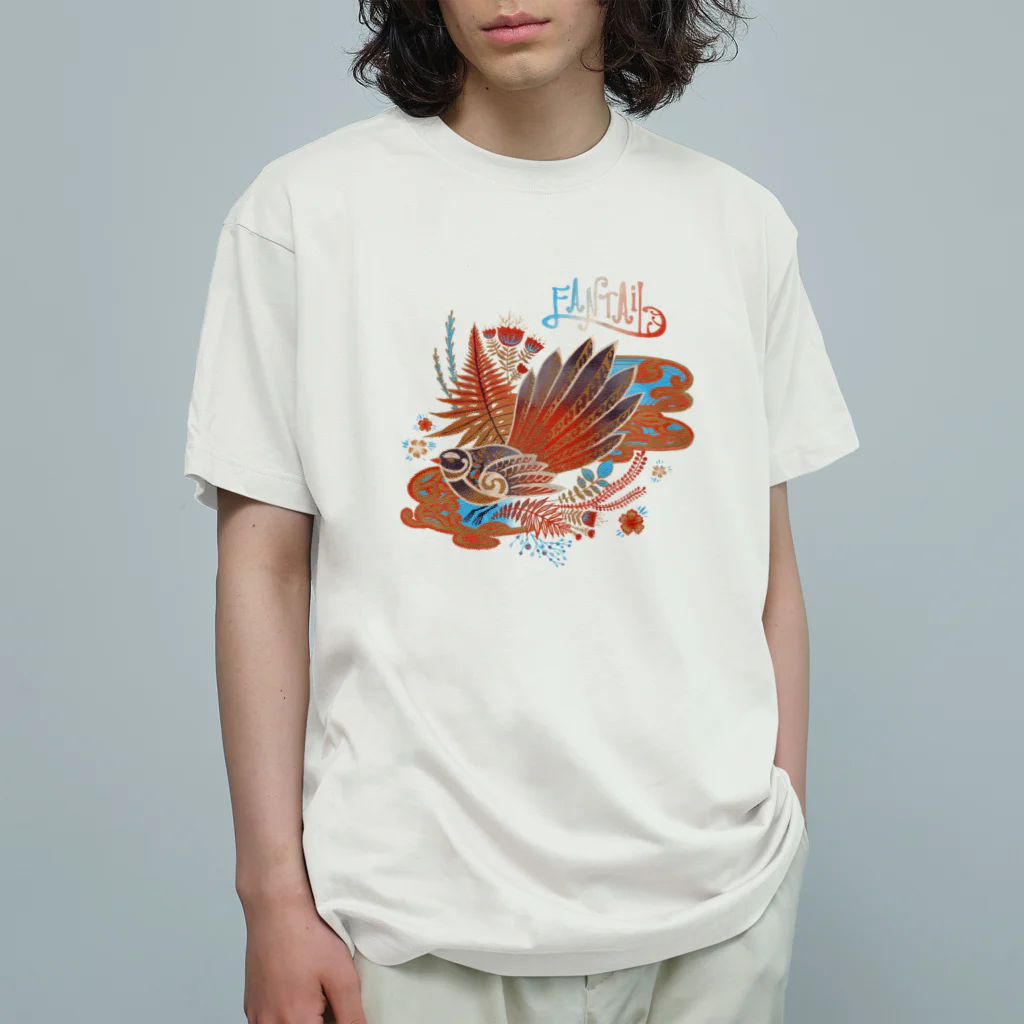 IZANAMI by Akane Yabushitaのファンテイル🦅 Organic Cotton T-Shirt