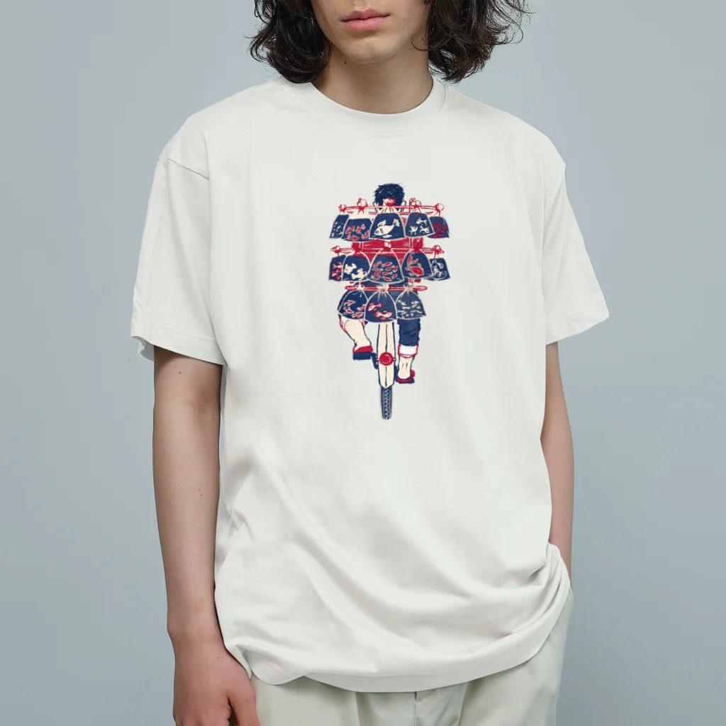 IZANAMI by Akane Yabushitaの【ベトナムの人々】自転車の金魚売り Organic Cotton T-Shirt