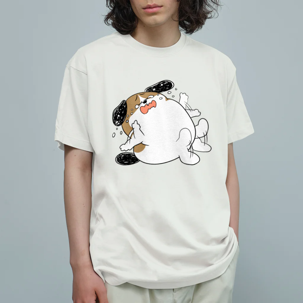 マツバラのもじゃまるやだやだ オーガニックコットンTシャツ