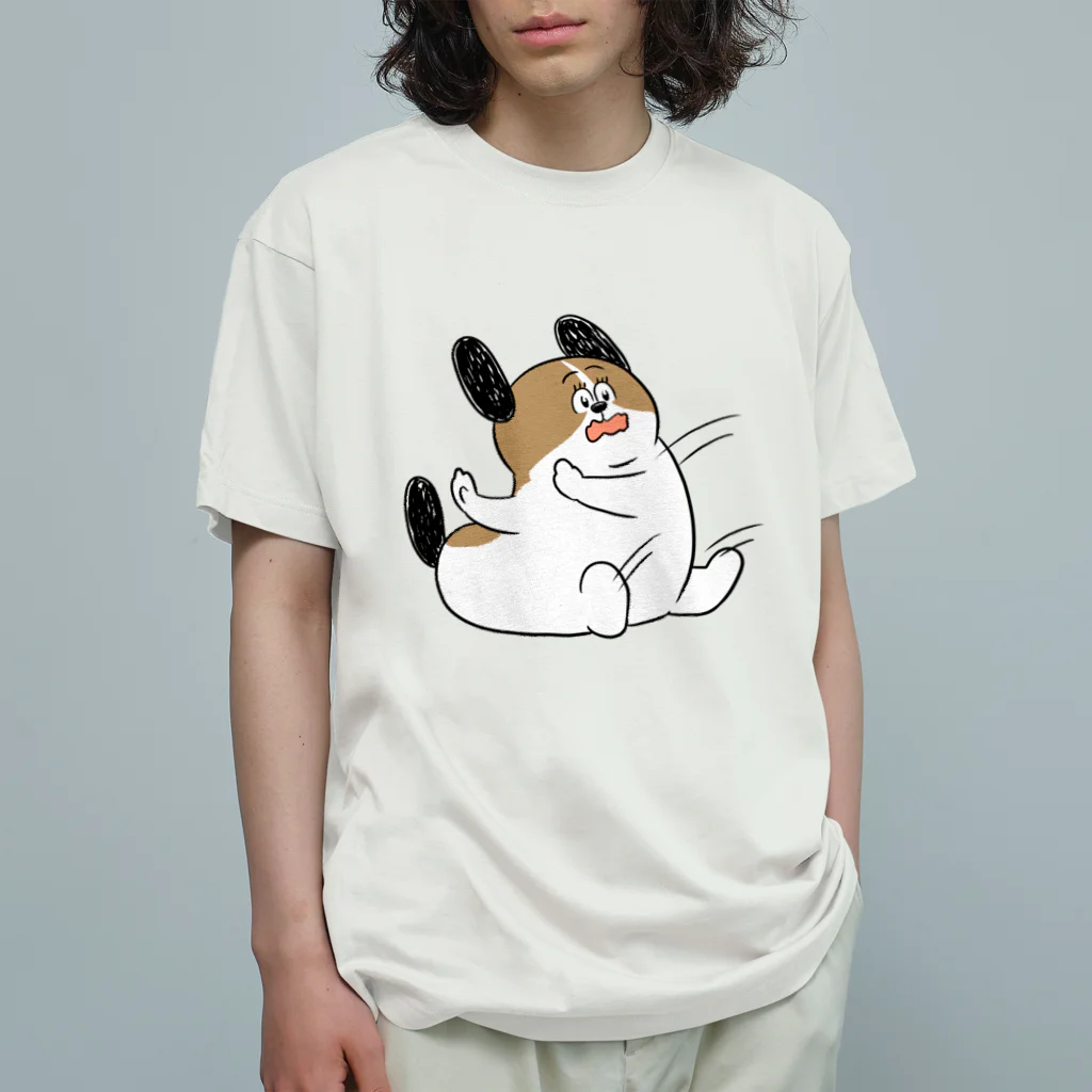 マツバラのもじゃまるしりもち オーガニックコットンTシャツ