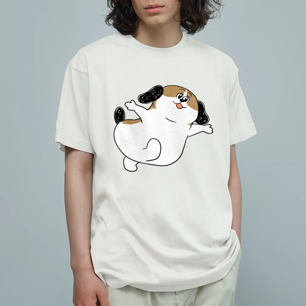 マツバラのもじゃまるあそんで Organic Cotton T-Shirt