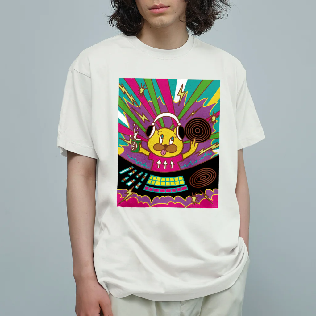 しじょるのDJくまお オーガニックコットンTシャツ