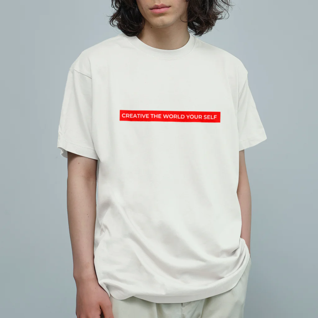 sappori BLOGのcreative the world your self(赤) オーガニックコットンTシャツ