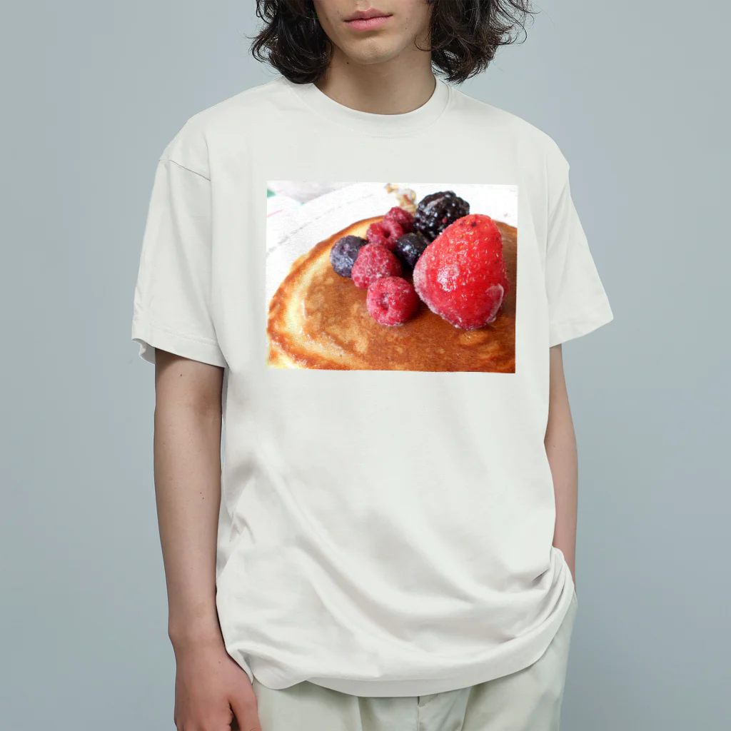 イエローローズのフルーツの森のパンケーキ オーガニックコットンTシャツ