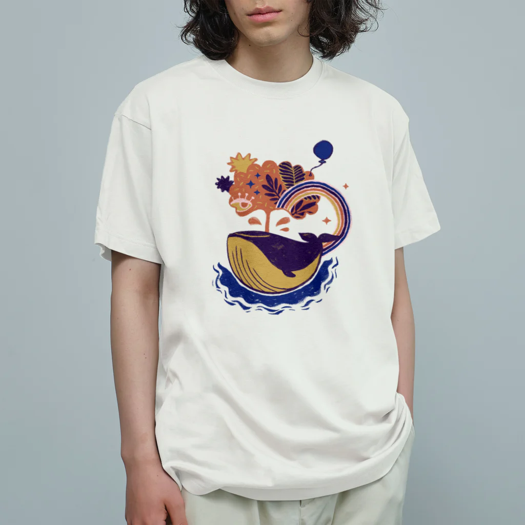 IZANAMI by Akane Yabushitaの🐳 夢を運ぶくじら 🎈⁠ Organic Cotton T-Shirt