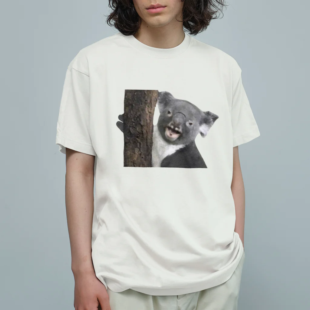 いきもの大好き！ほほえみフレンズのカメラ目線なコアラ Organic Cotton T-Shirt