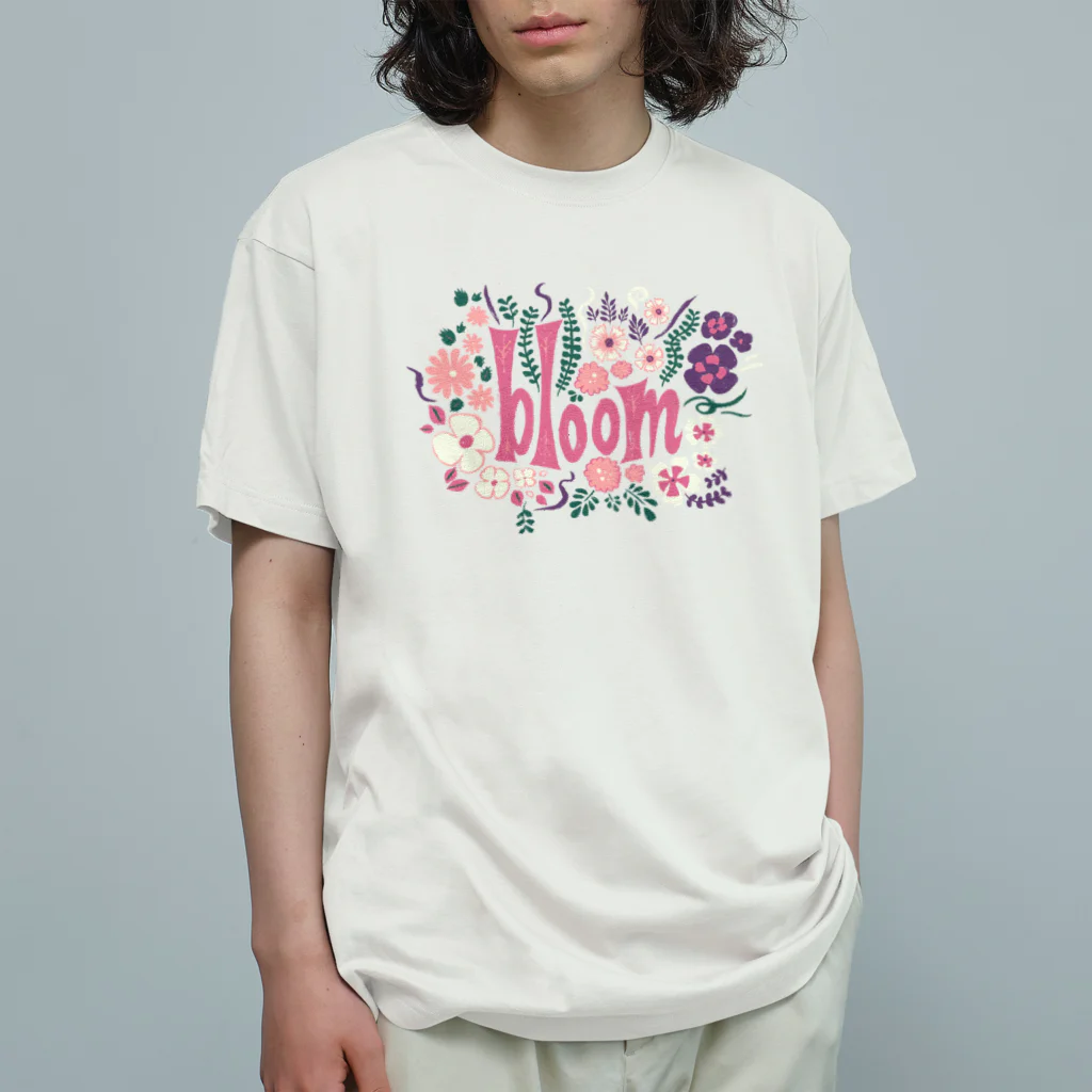 IZANAMI by Akane Yabushitaの🌸 満開の花束（ピンク） Organic Cotton T-Shirt