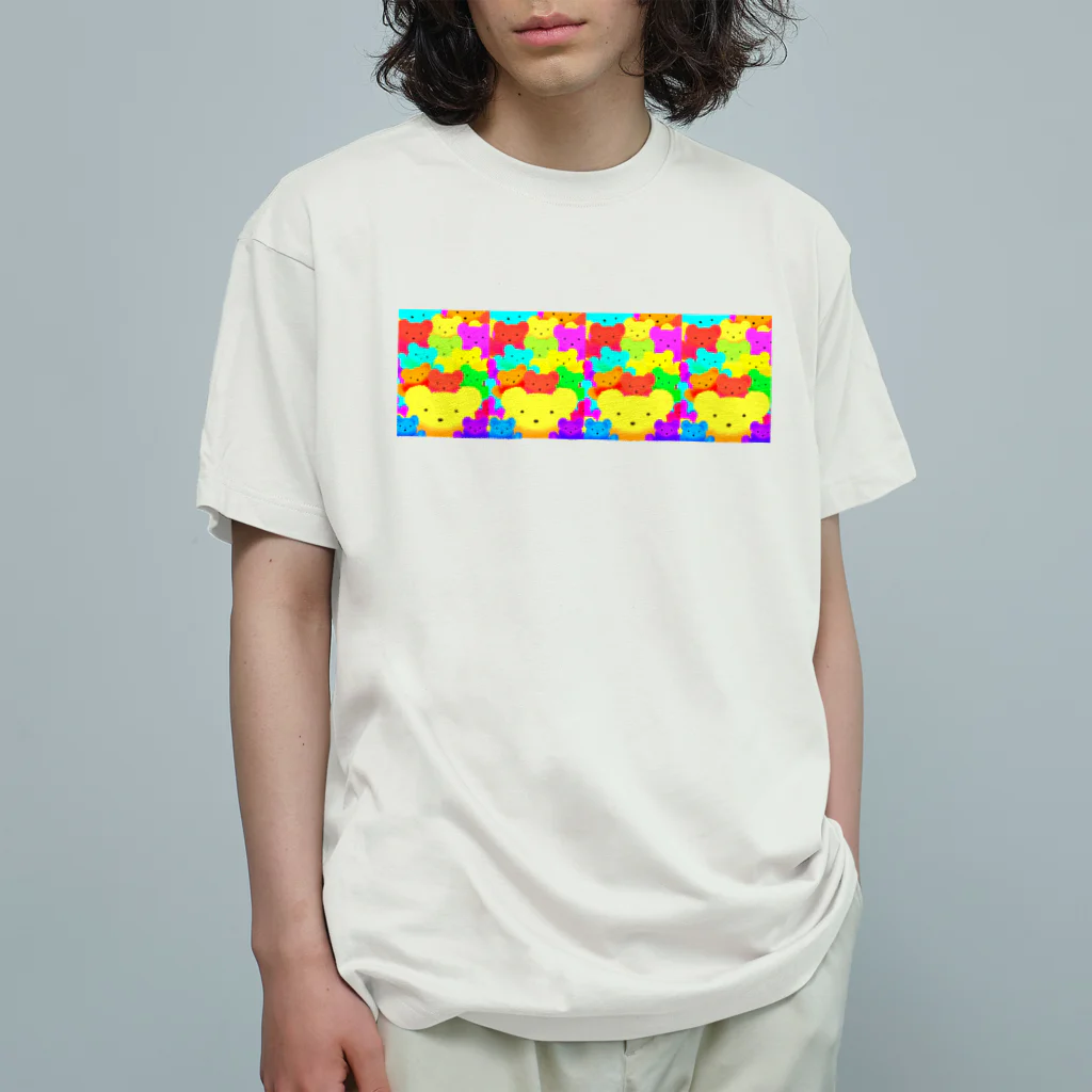 ✨🌈✨ユラクラカン🇯🇵 ✨🌈✨のナナイロテディベアベア Organic Cotton T-Shirt