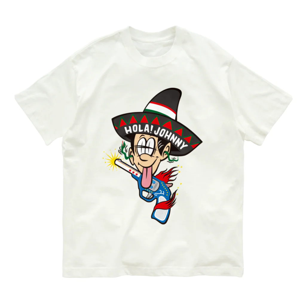 ジョニーくんのHOLA!  JOHNNY with TOY GUN オーガニックコットンTシャツ