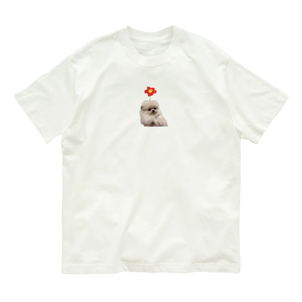 fuwafuwa_miiのPuppyなKokoちゃんTシャツシンプルver. オーガニックコットンTシャツ