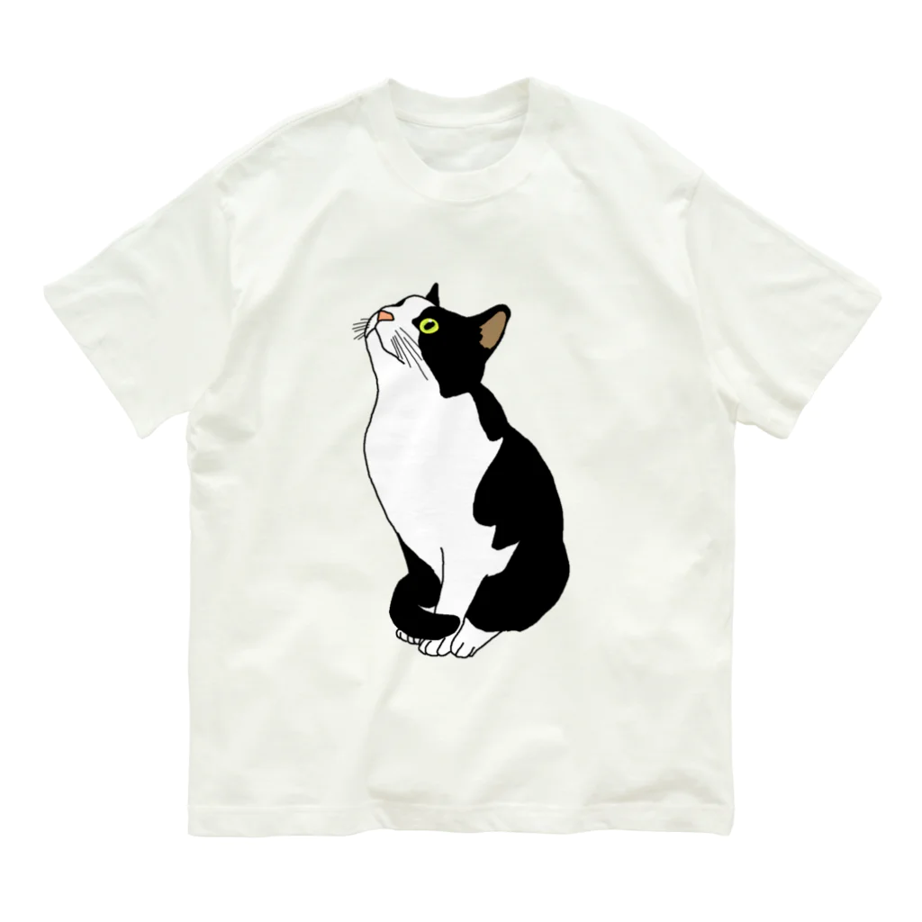 マツバラのおすわりねこ オーガニックコットンTシャツ