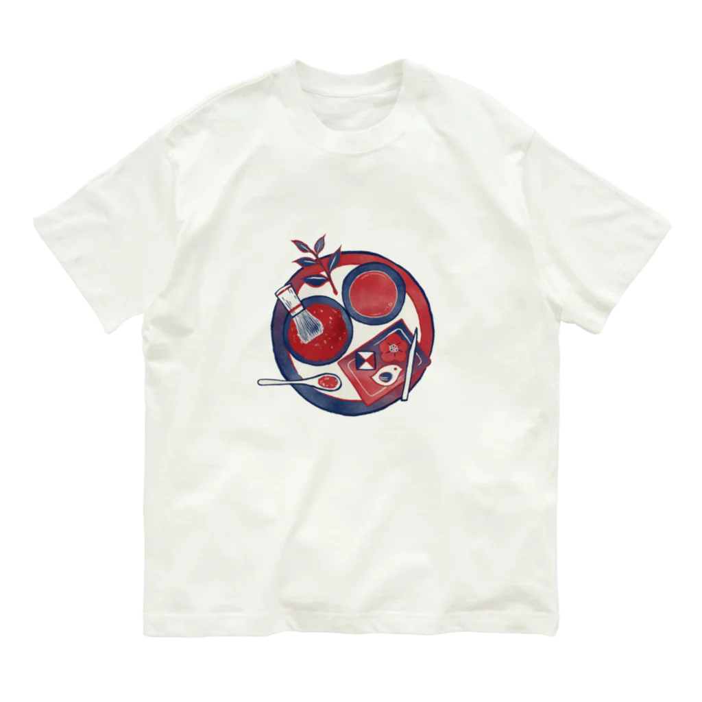 IZANAMI by Akane Yabushitaの 【日本レトロ#28】茶道 Organic Cotton T-Shirt