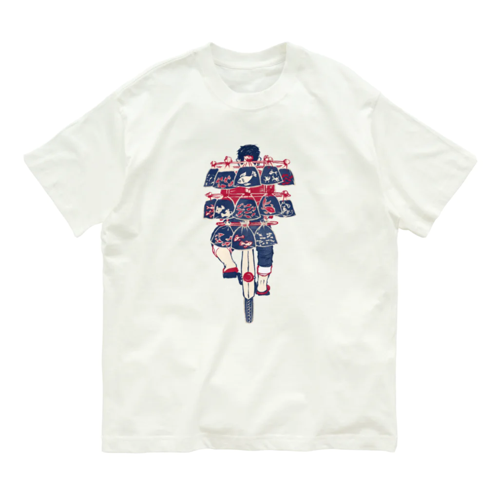 IZANAMI by Akane Yabushitaの【ベトナムの人々】自転車の金魚売り Organic Cotton T-Shirt