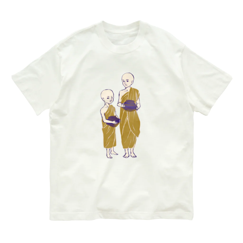 IZANAMI by Akane Yabushitaの【ミャンマーの人々】少年モンク オーガニックコットンTシャツ