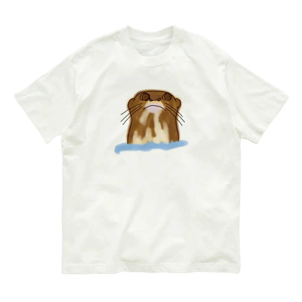 つまき♪のオオカワウソさん オーガニックコットンTシャツ