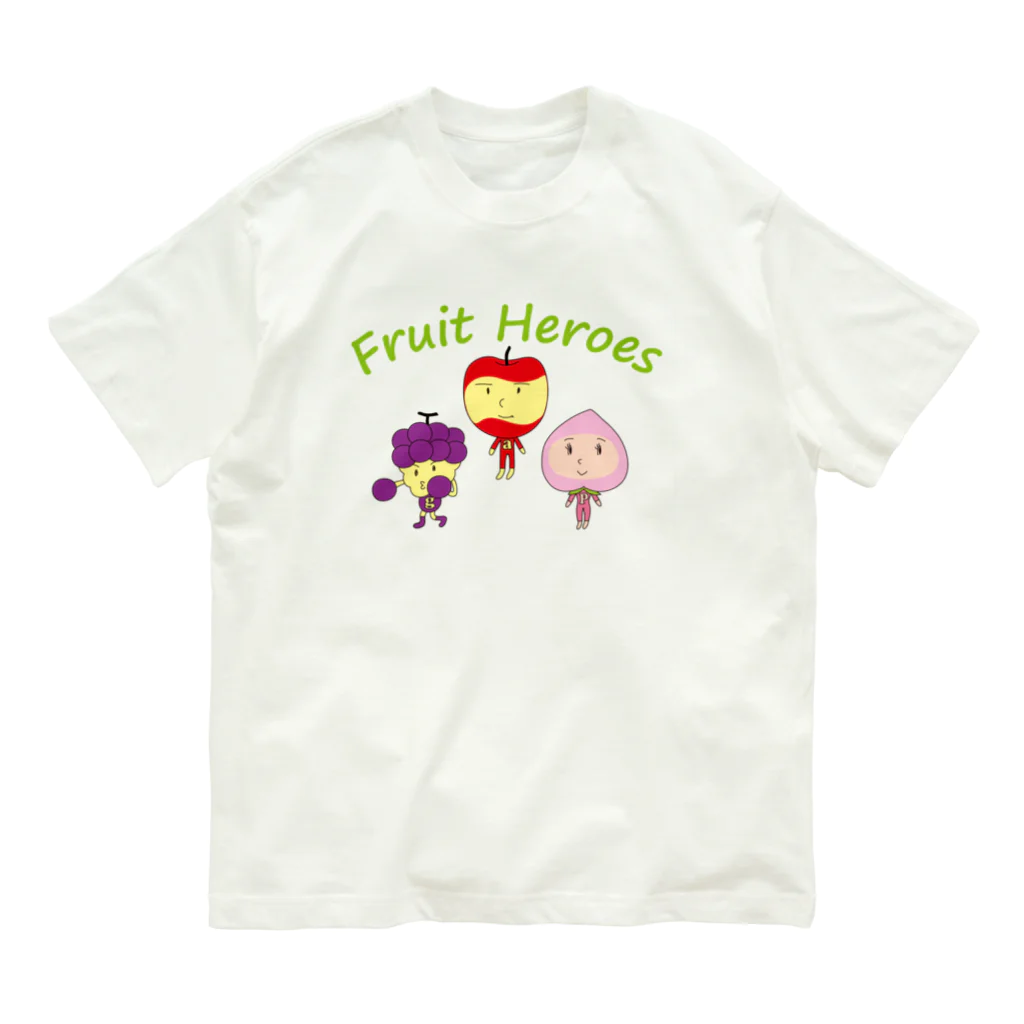 キッズモード某のフルーツヒーローズ Organic Cotton T-Shirt