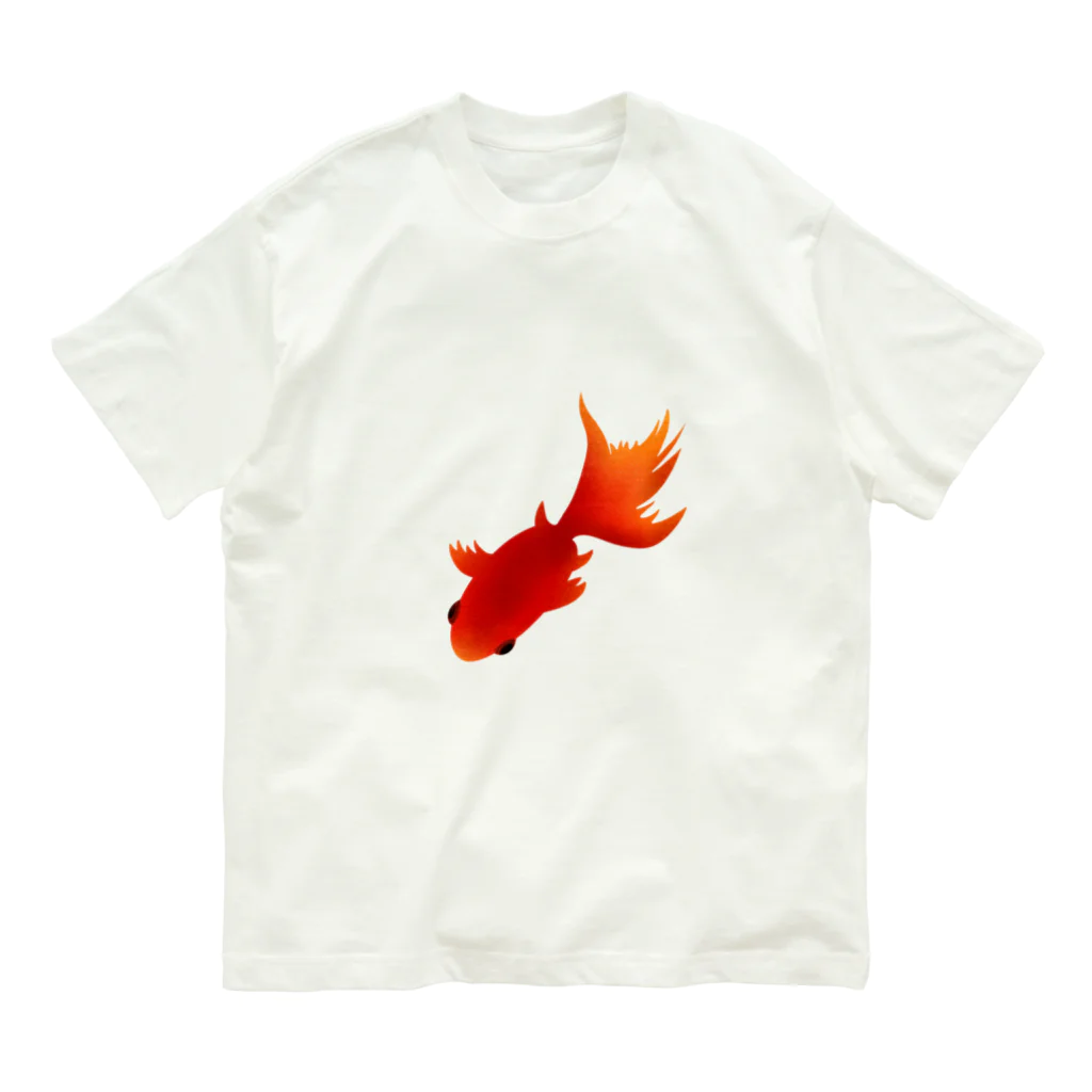 C O B I Tの金魚 オーガニックコットンTシャツ