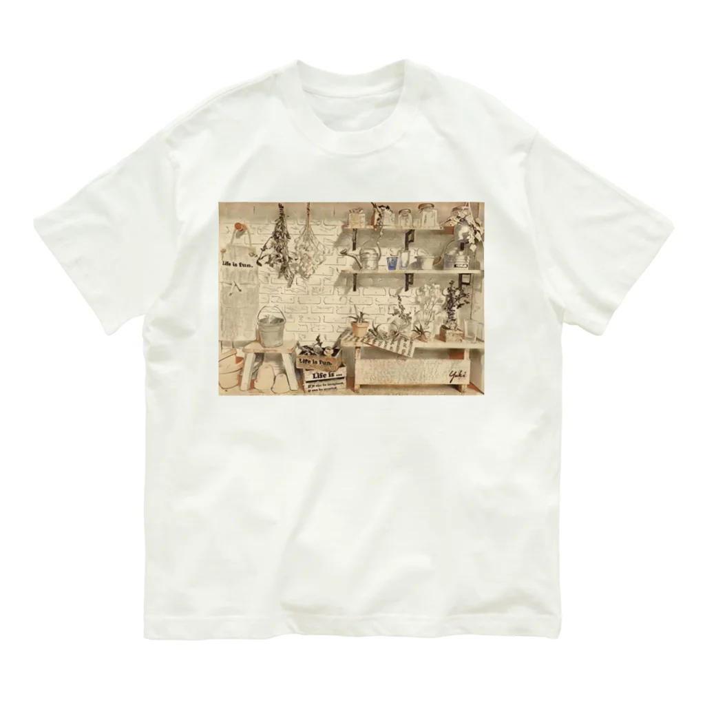 わくわく玉のLife is fun ! Organic Cotton T-Shirt