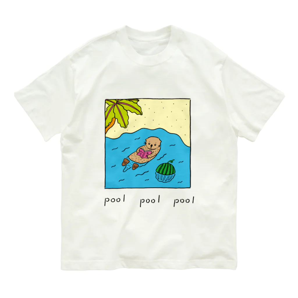 Futakawa Mayuのグッズショップのpool ラッコ オーガニックコットンTシャツ