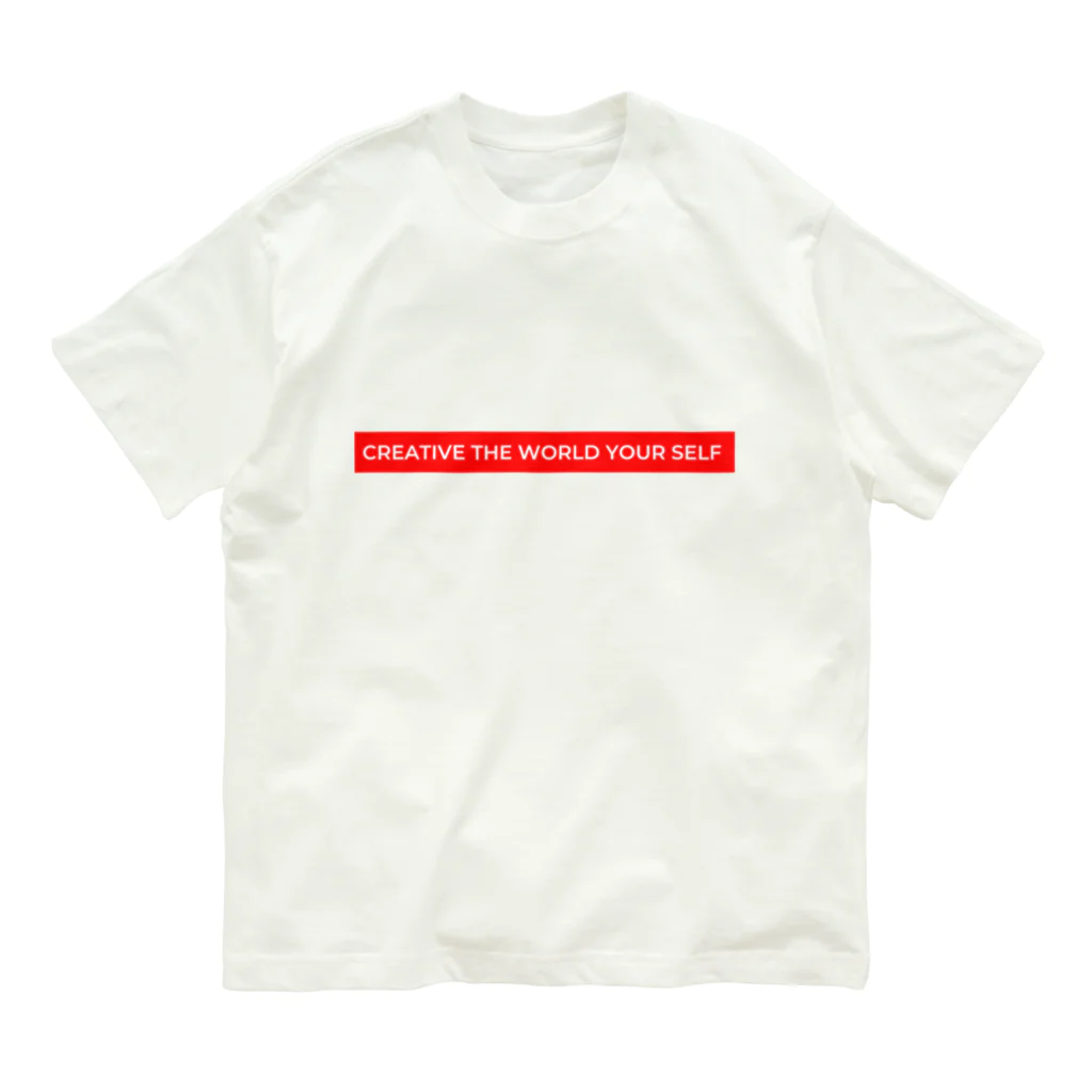 sappori BLOGのcreative the world your self(赤) オーガニックコットンTシャツ