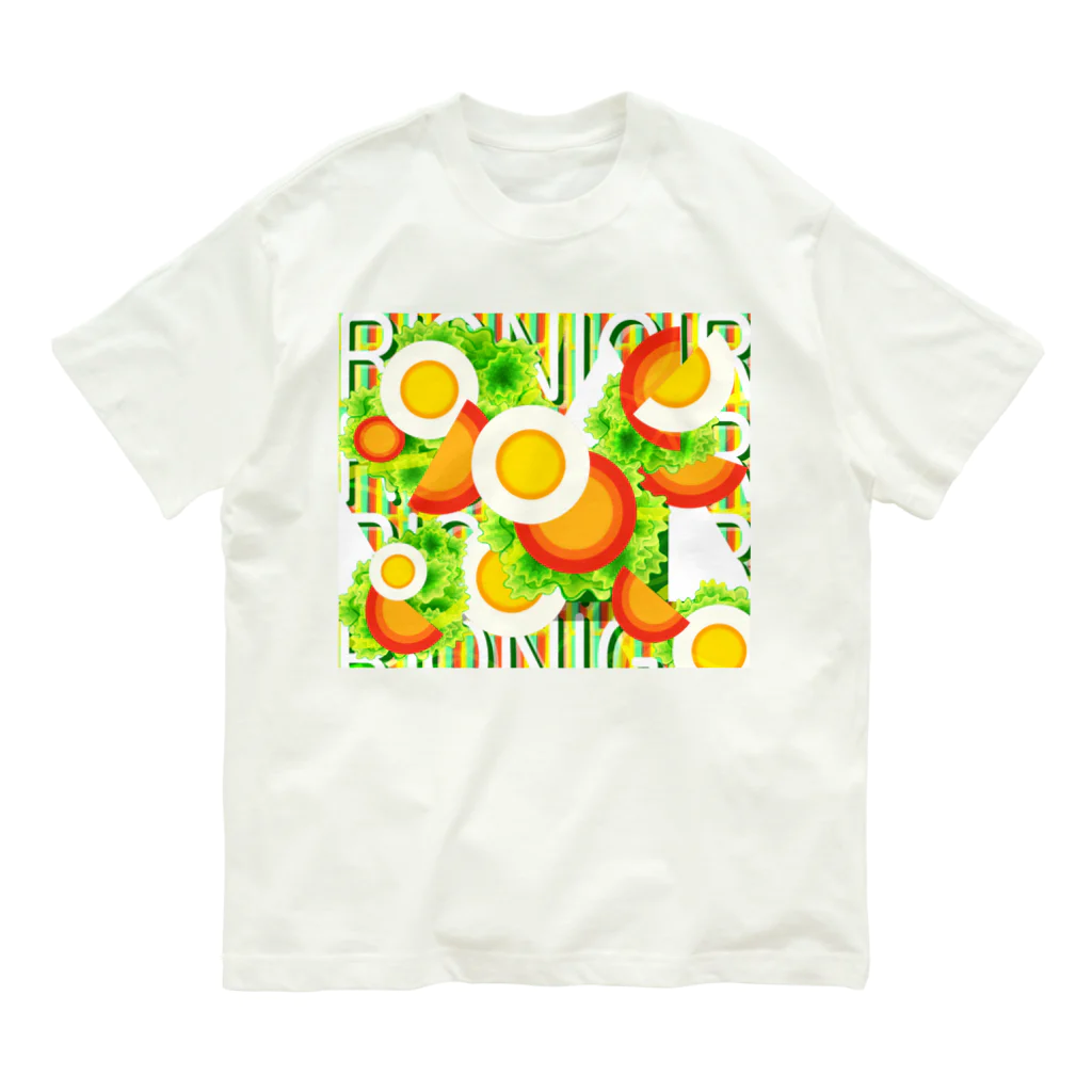 ✨🌈✨ユラクラカン🇯🇵 ✨🌈✨の🥗ご機嫌サラダDAY🥗 オーガニックコットンTシャツ