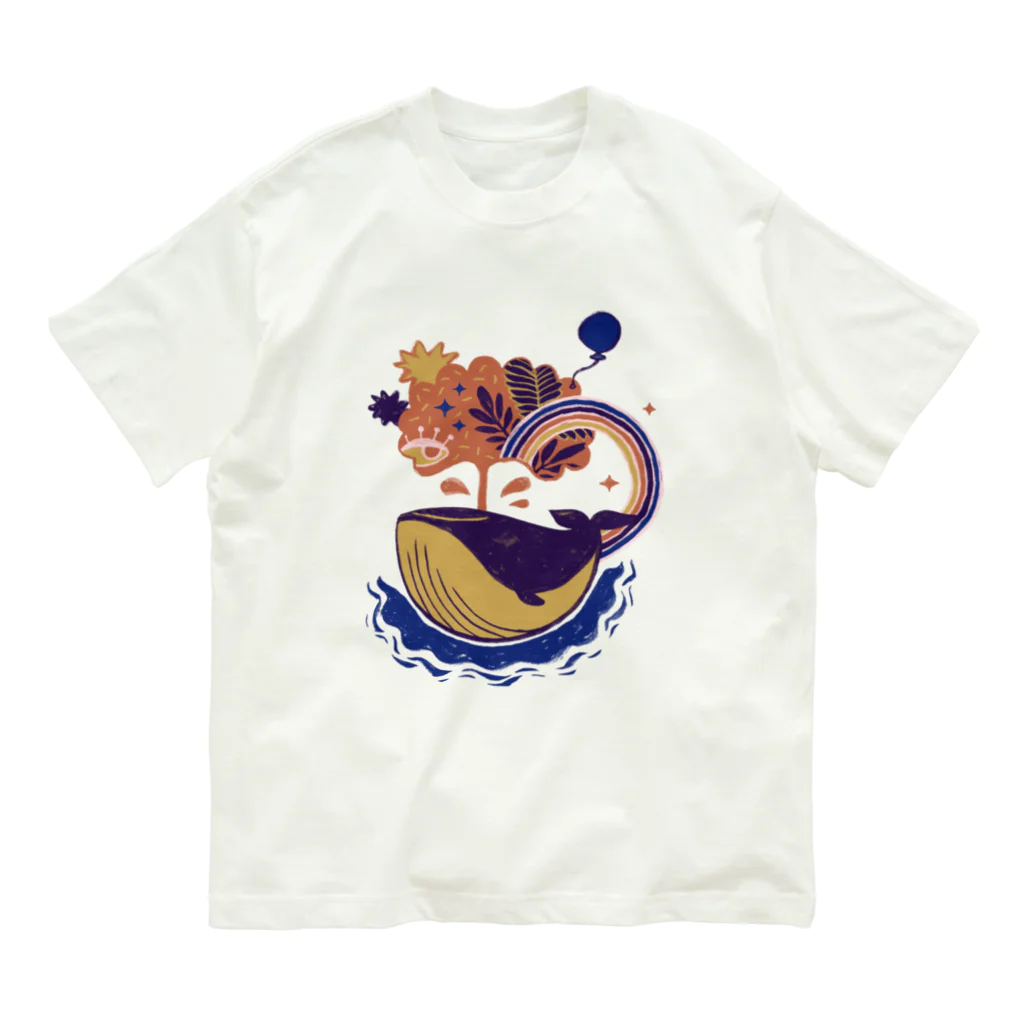 IZANAMI by Akane Yabushitaの🐳 夢を運ぶくじら 🎈⁠ オーガニックコットンTシャツ