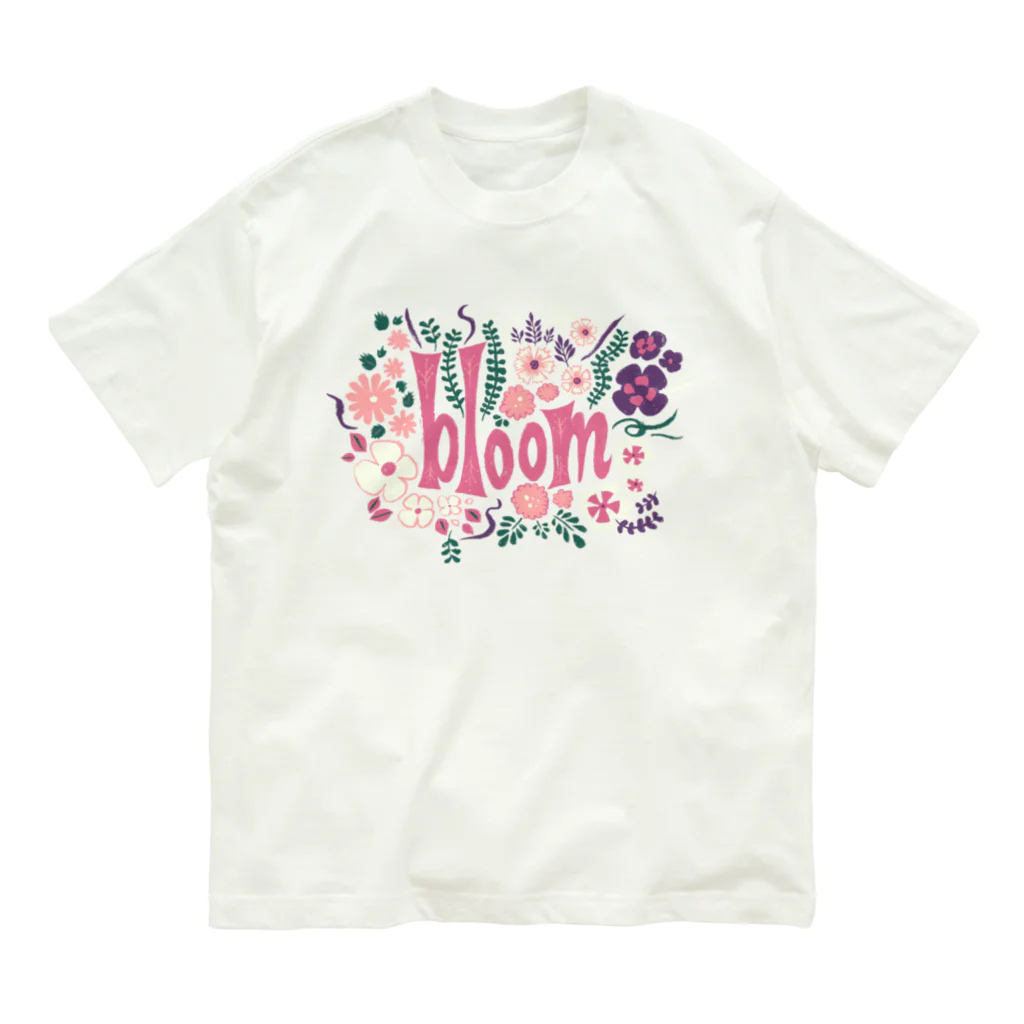 IZANAMI by Akane Yabushitaの🌸 満開の花束（ピンク） Organic Cotton T-Shirt