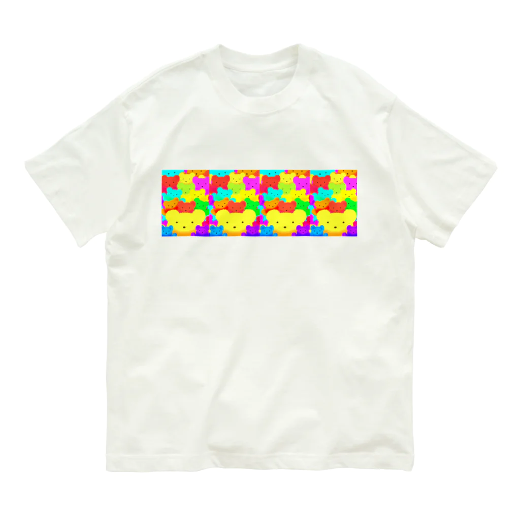 ✨🌈✨ユラクラカン🇯🇵 ✨🌈✨のナナイロテディベアベア Organic Cotton T-Shirt