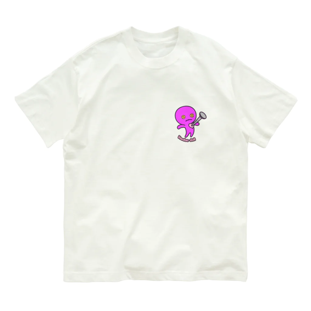 STUDIO SUNLIGHT WEB SHOPのぶーどぅーどーる（ピンク） オーガニックコットンTシャツ