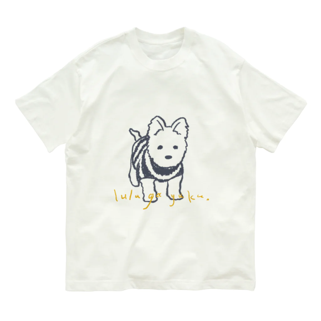 luttiのlulu ga yuku. オーガニックコットンTシャツ