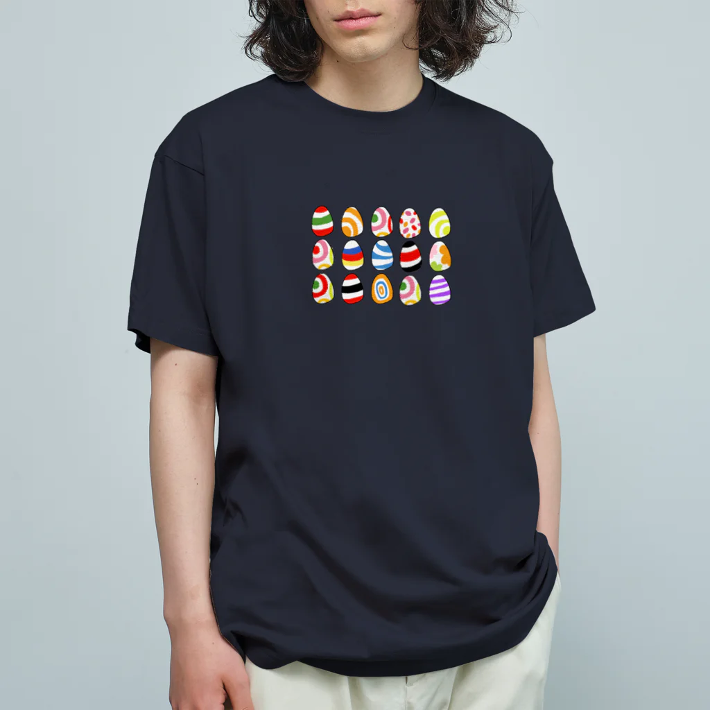 クエクエのたまごいろいろ オーガニックコットンTシャツ