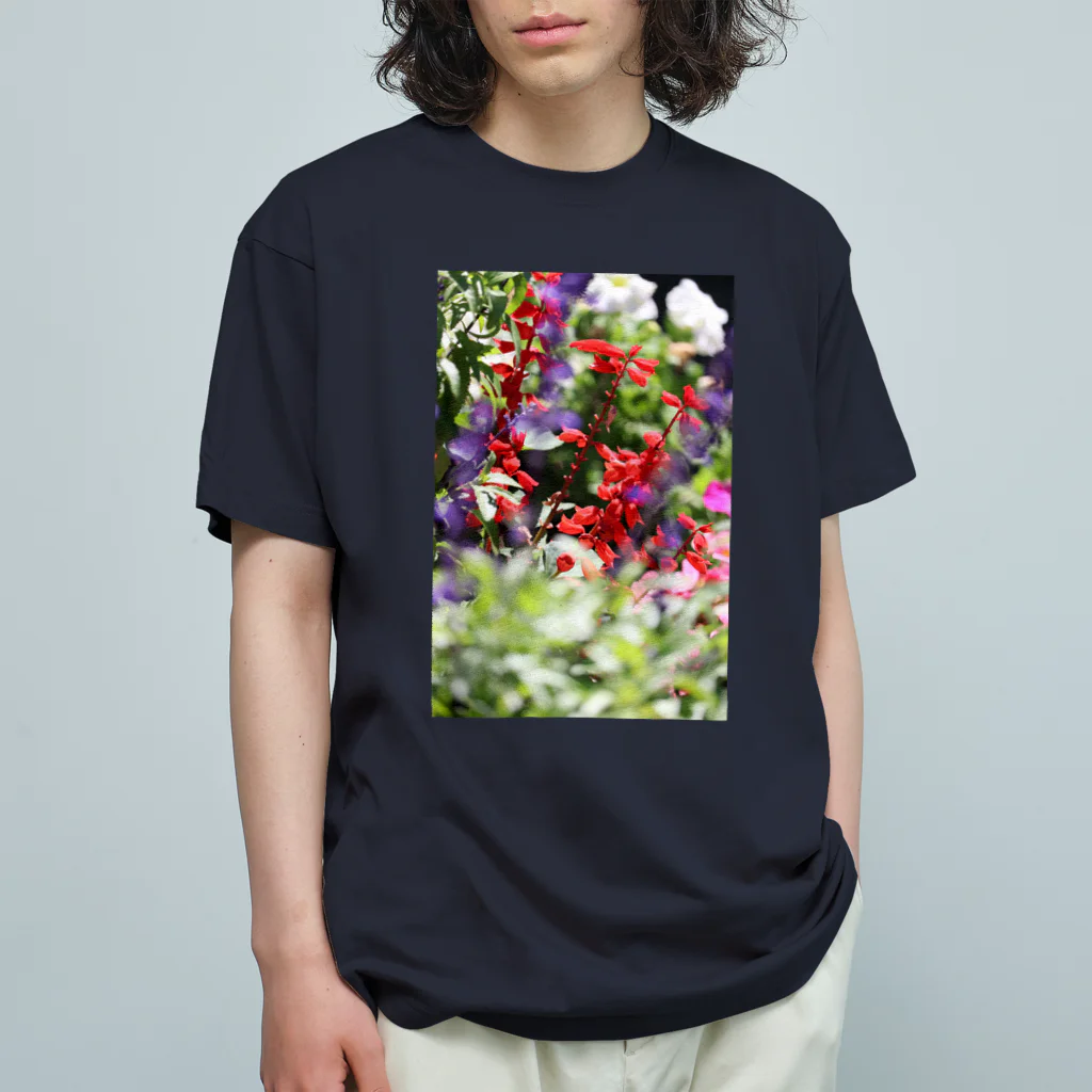 RAKUENのサルビアさん♥ Organic Cotton T-Shirt