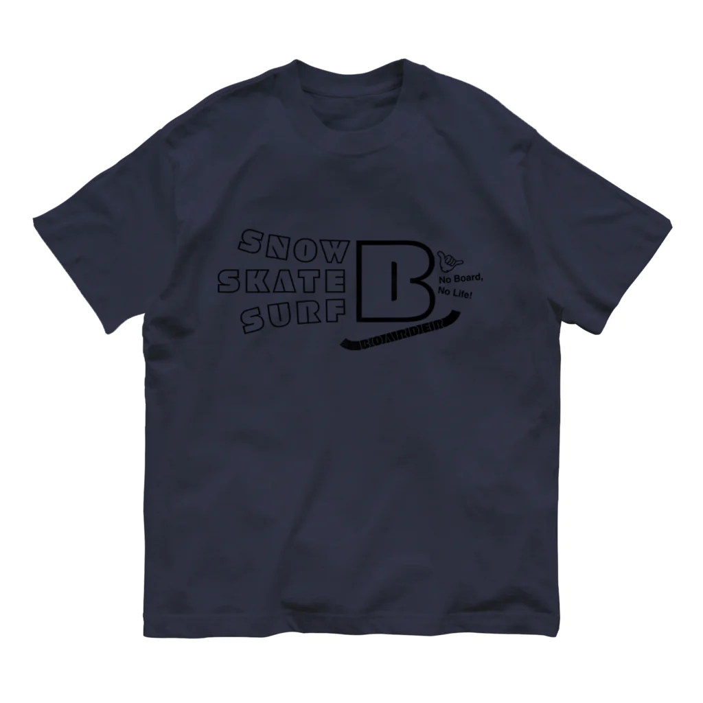 ShibuTのSNOW_SKATE_SURF BOARDER（スノー・スケート・サーフ ボーダー） オーガニックコットンTシャツ