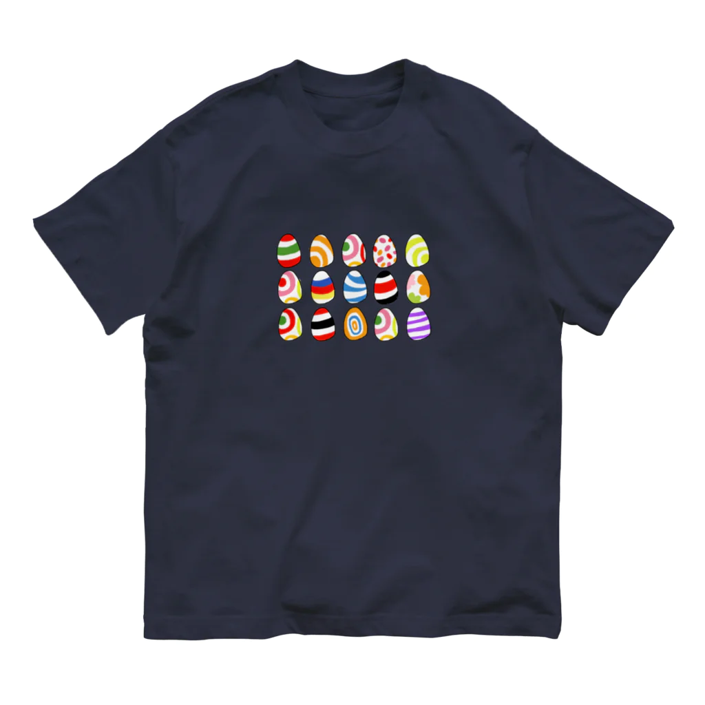 クエクエのたまごいろいろ オーガニックコットンTシャツ