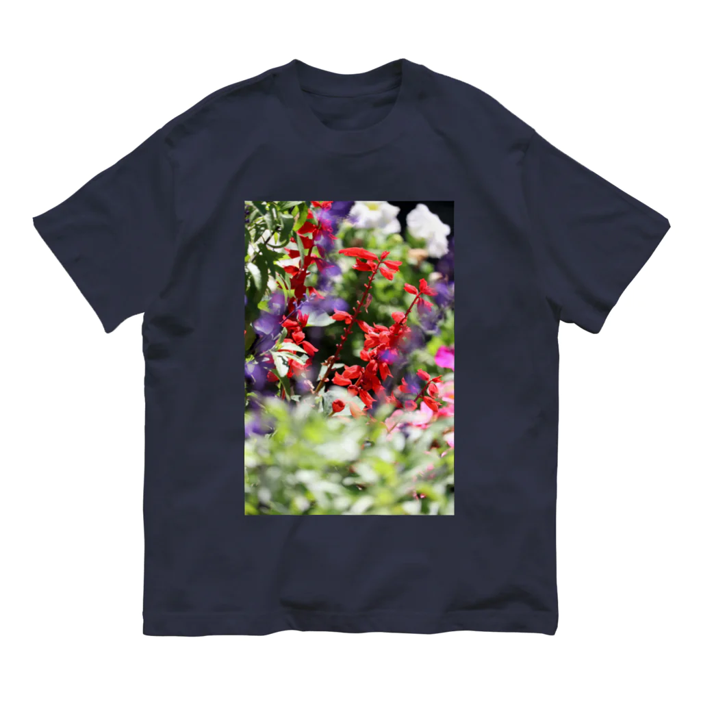 RAKUENのサルビアさん♥ Organic Cotton T-Shirt