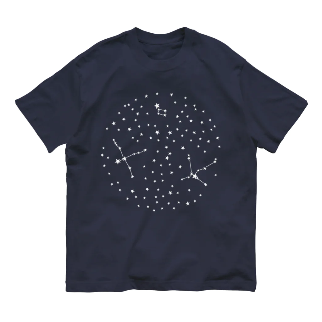 冷蔵庫からウーパールーパーの星空 オーガニックコットンTシャツ