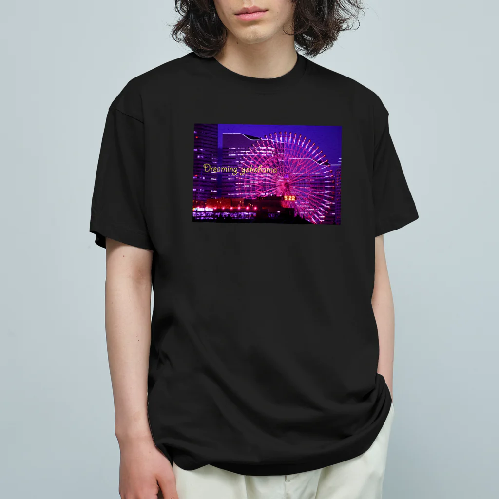 photo-kiokuの横浜夜景４ オーガニックコットンTシャツ