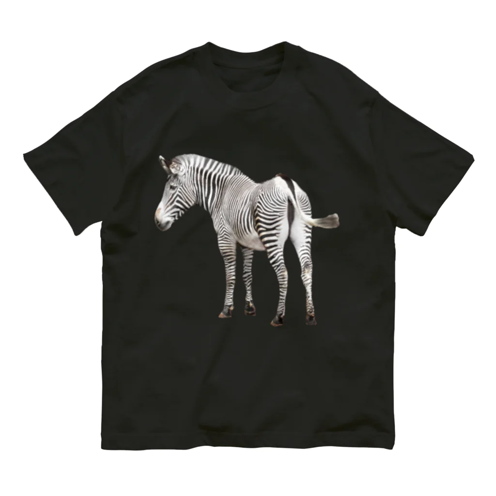 いきもの大好き！ほほえみフレンズのシマウマがシンボル Organic Cotton T-Shirt