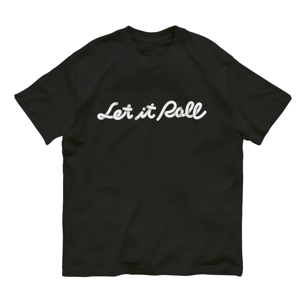 9bdesignのLet it Roll 巻寿司（裏巻き） Organic Cotton T-Shirt