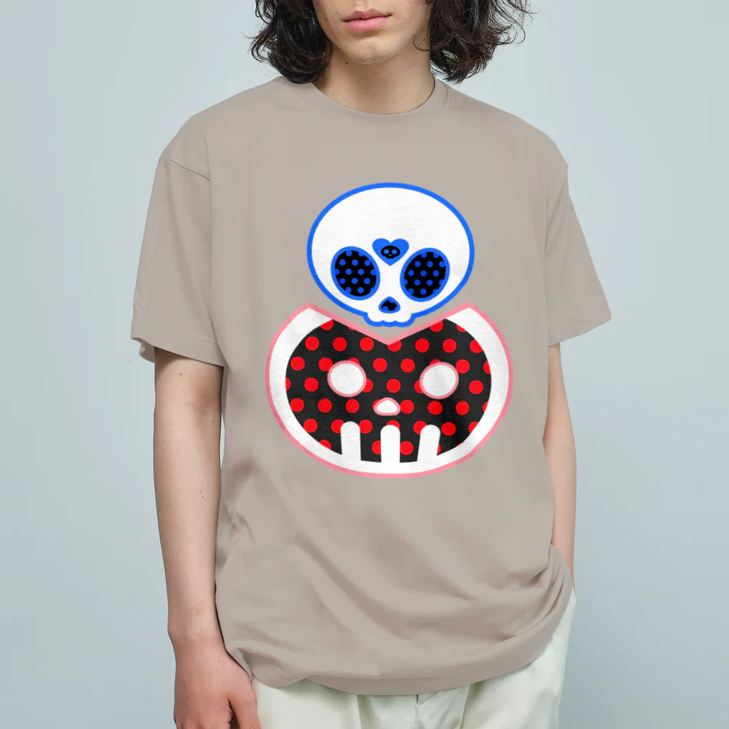 Ａ’ｚｗｏｒｋＳのどくろくんとどくろちゃん Organic Cotton T-Shirt