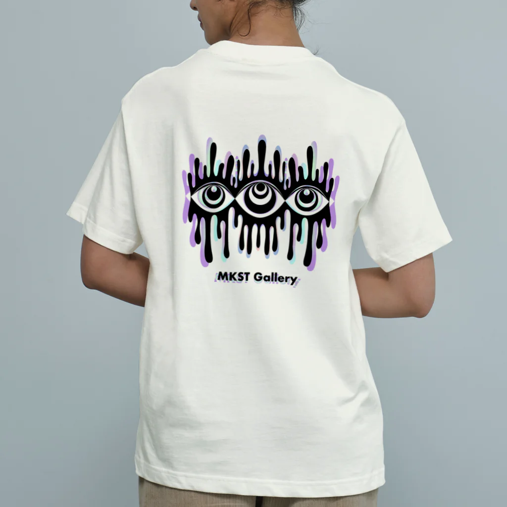 SPOOPY TOWNのMelting eyes_hologram オーガニックコットンTシャツ