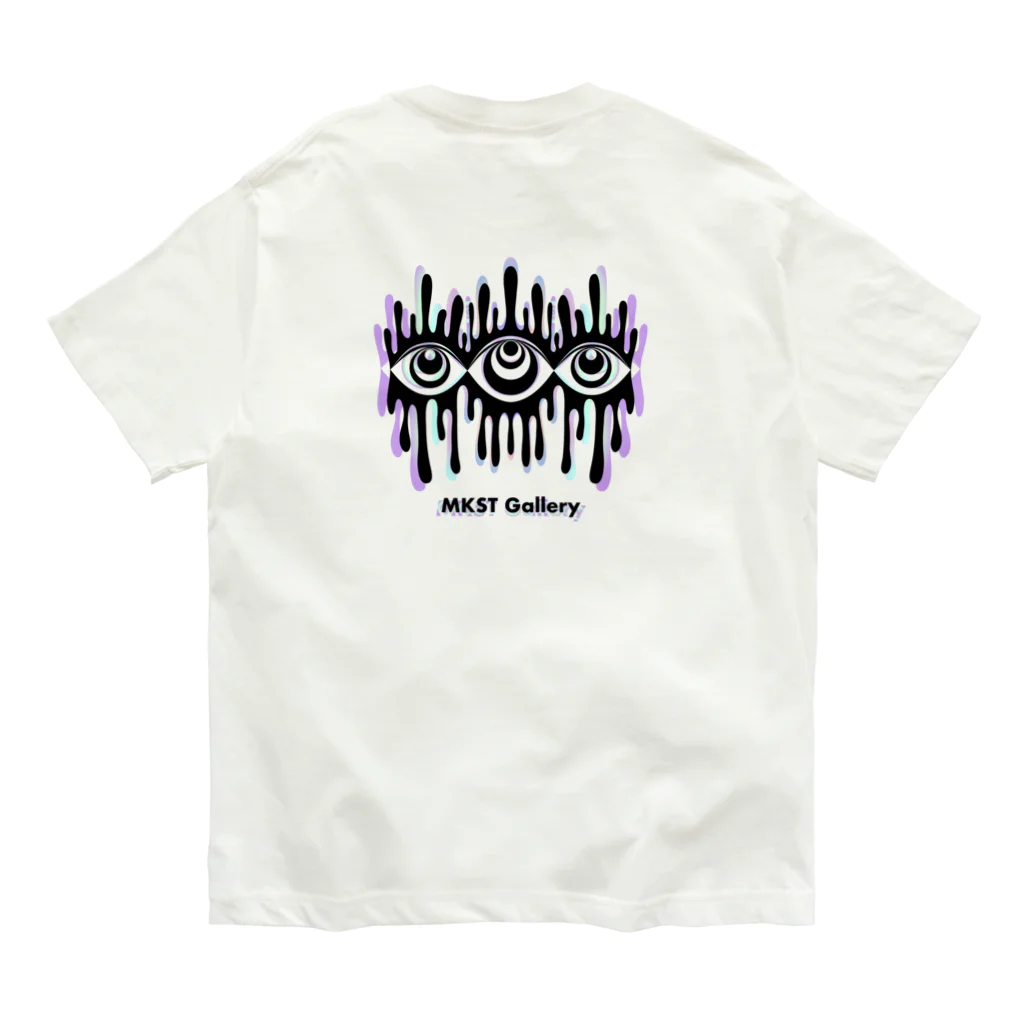 SPOOPY TOWNのMelting eyes_hologram オーガニックコットンTシャツ