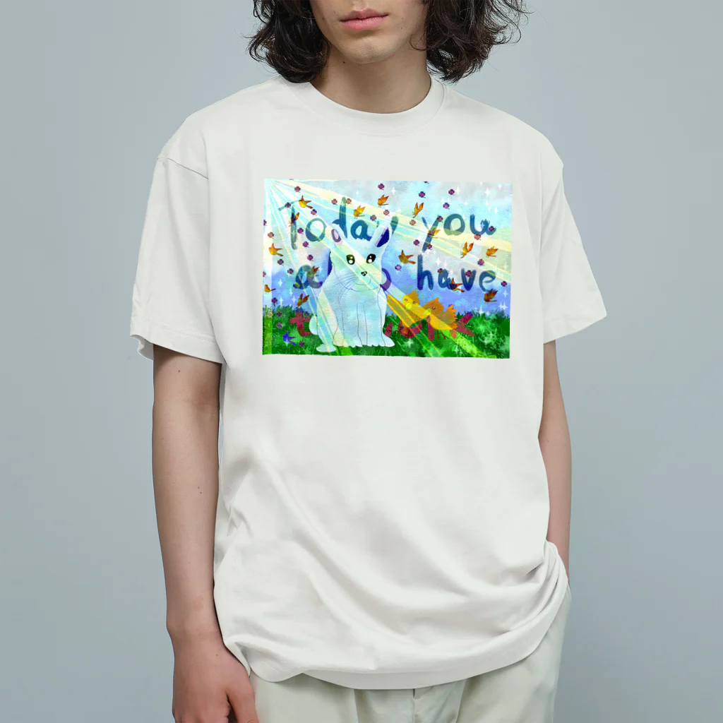 AkironBoy's_Shopのうさぎと小鳥　Harmony Organic Cotton T-Shirt